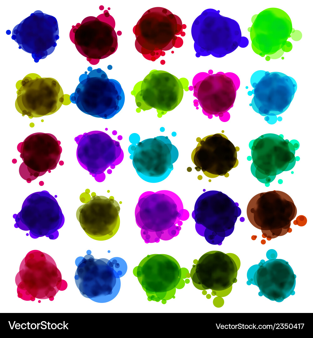 Bubbles for speech without a transparency eps 8 Vector Image