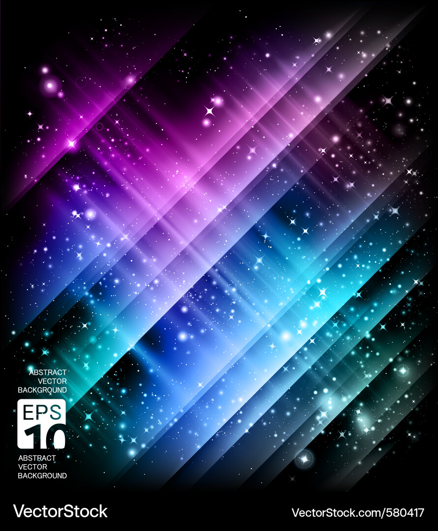 Cosmic Gradient Backdrop vector image