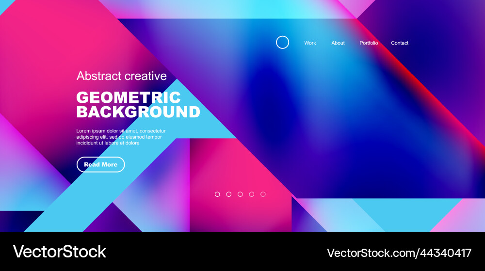 Fluid Gradient Abstract Triangles vector image