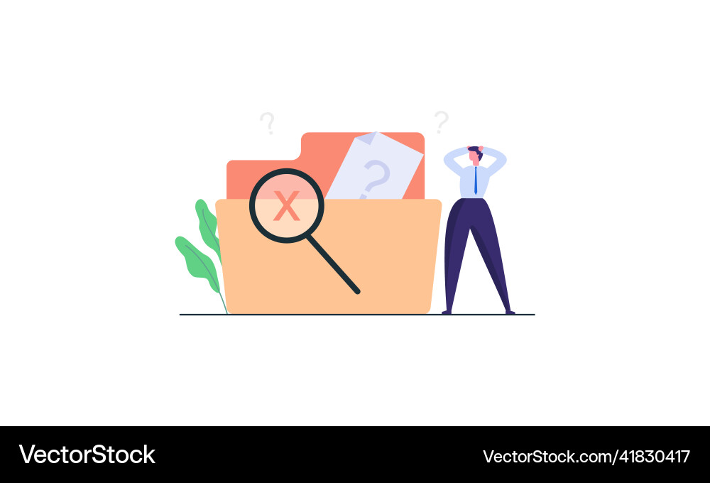 No data empty concept Vector Image