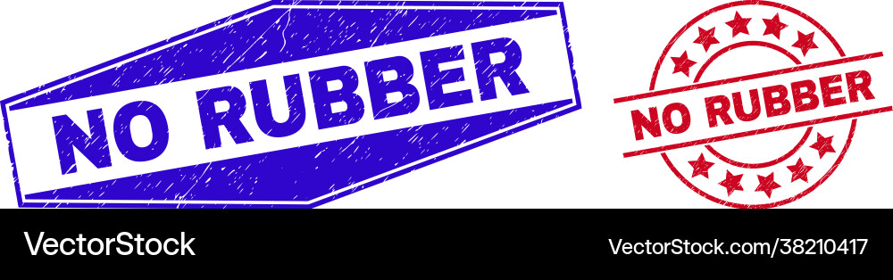 No rubber watermarks in round and hexagonal forms No rubber watermarks in round and hexagonal forms Vector Image