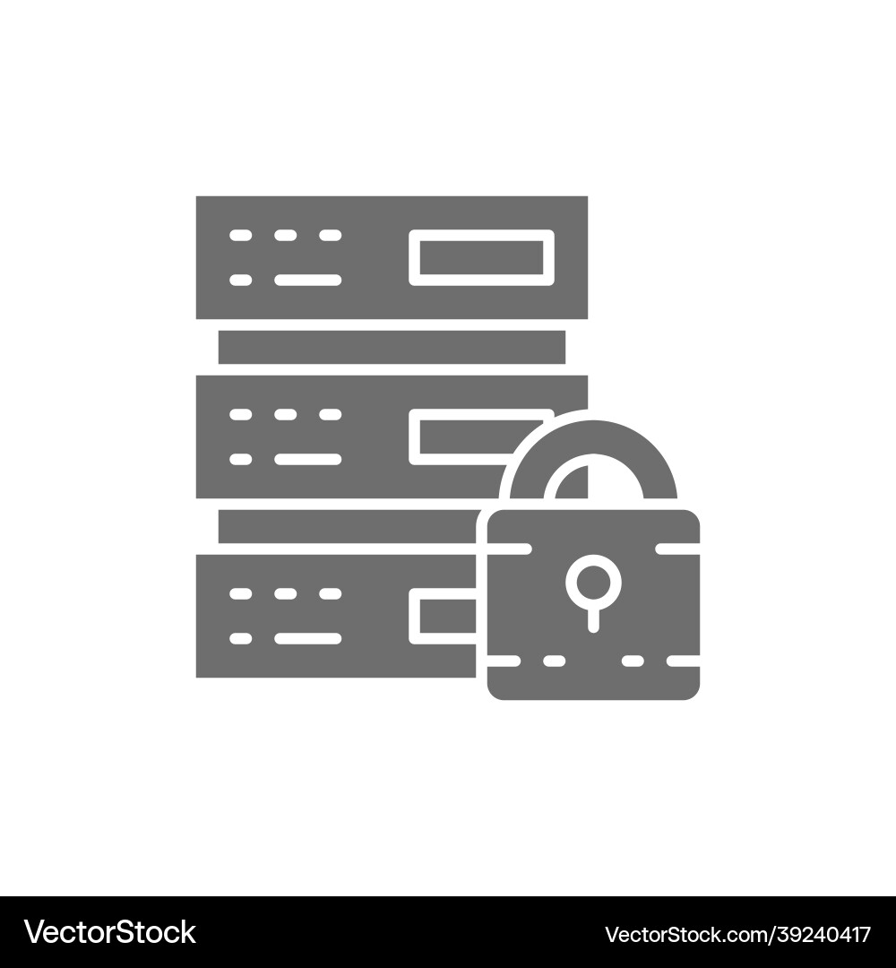 Safe server protected data center web hosting Safe server protected data center web hosting vector image