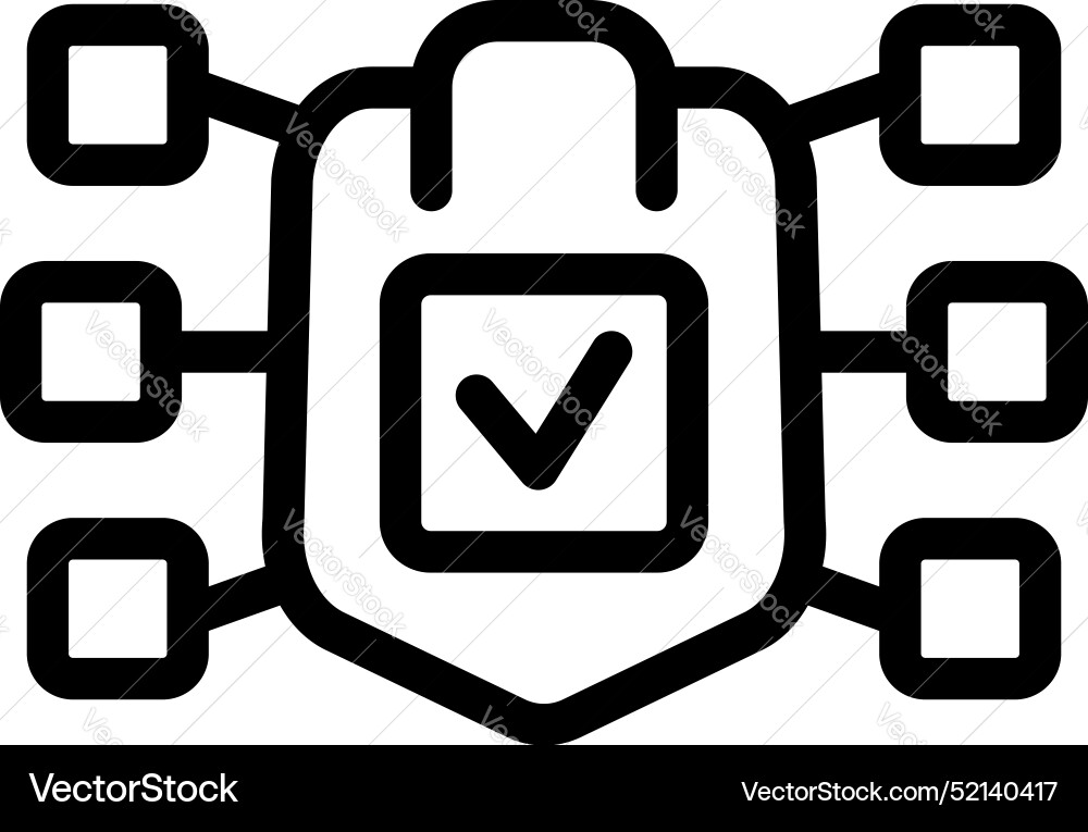 Secure network connection showing checkmark symbol Secure network connection showing checkmark symbol vector image