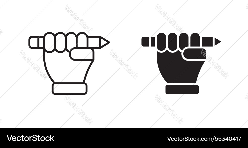 Self expression filled and outlined icons Self expression filled and outlined icons vector image