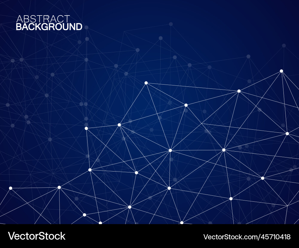 Abstract geometric background with connecting dots Abstract geometric background with connecting dots Vector Image