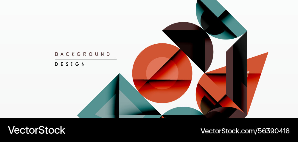 Abstract geometric shapes overlap creating Abstract geometric shapes overlap creating vector image