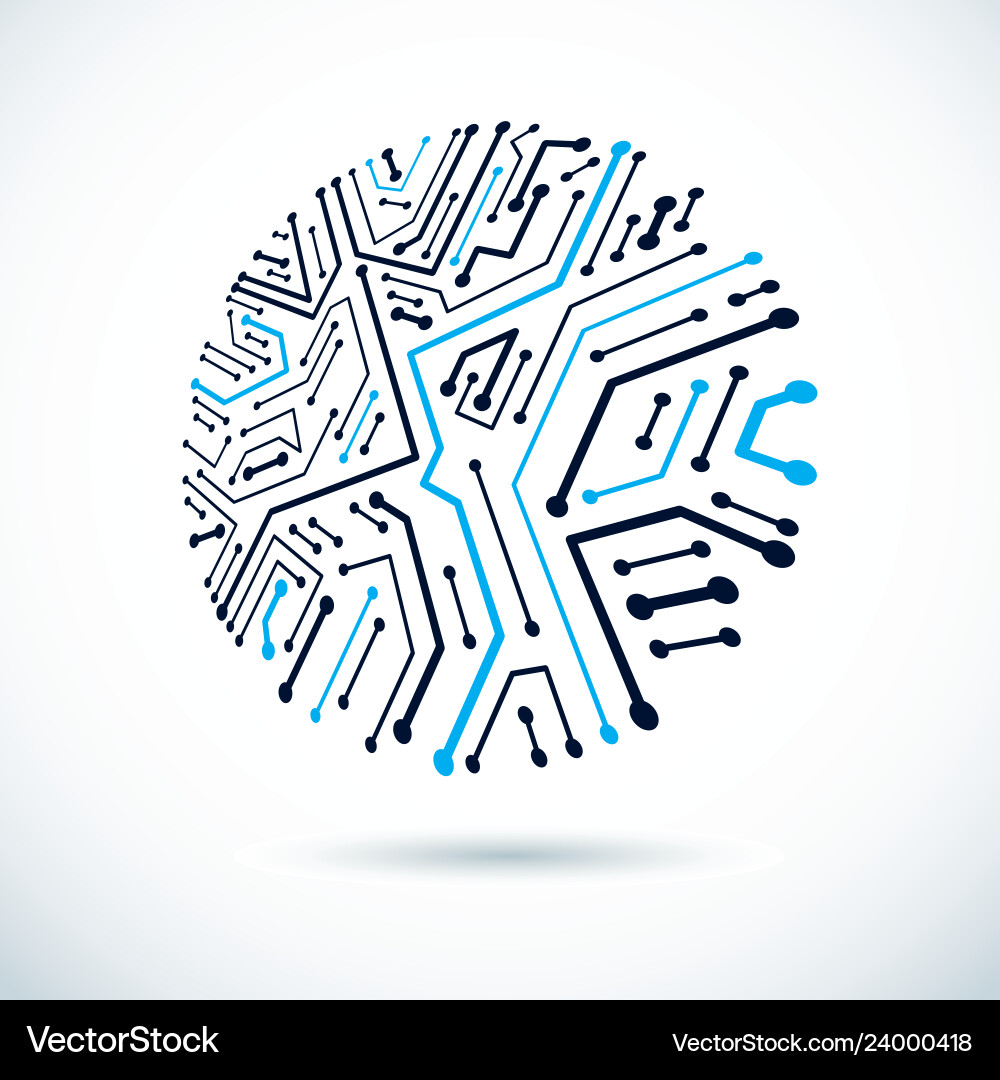 Abstract Technology Circuit Board vector image