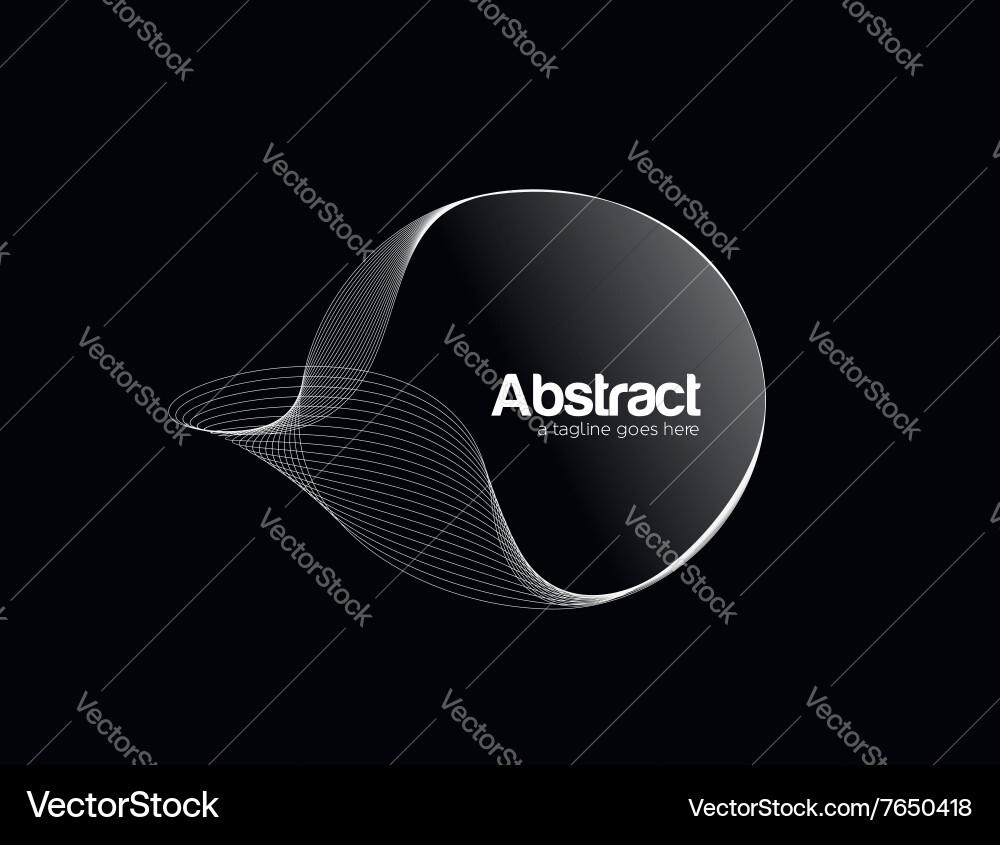 Abstract wave background composition Vector Image