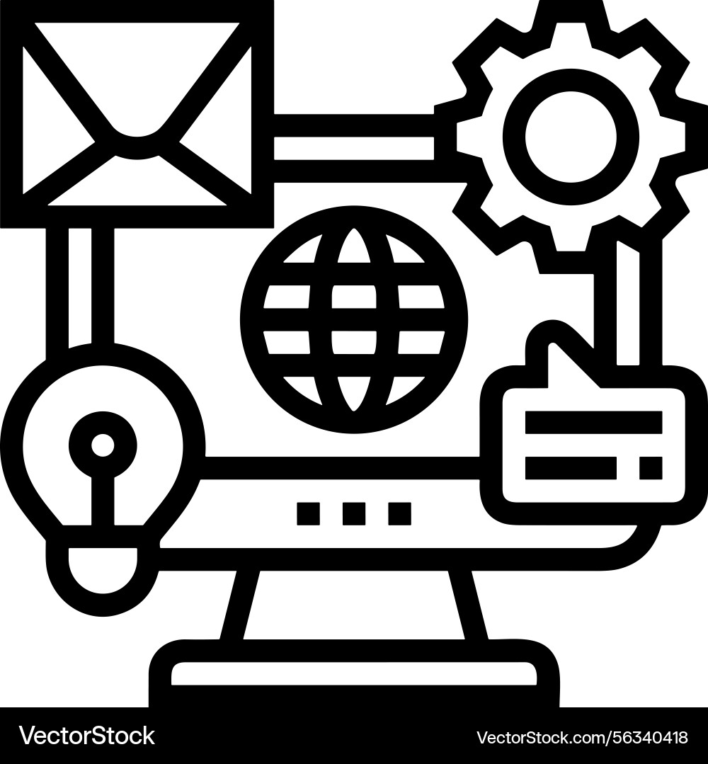 Computer icon symbol image Vector Image
