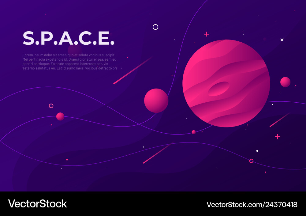 Cosmic Abstract Space Background vector image