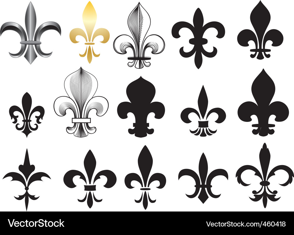 Elegant Fleur-de-Lis Emblem Vector Image