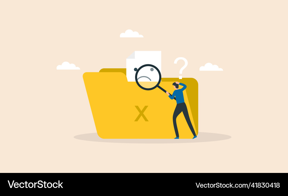 No data empty concept No data empty concept Vector Image