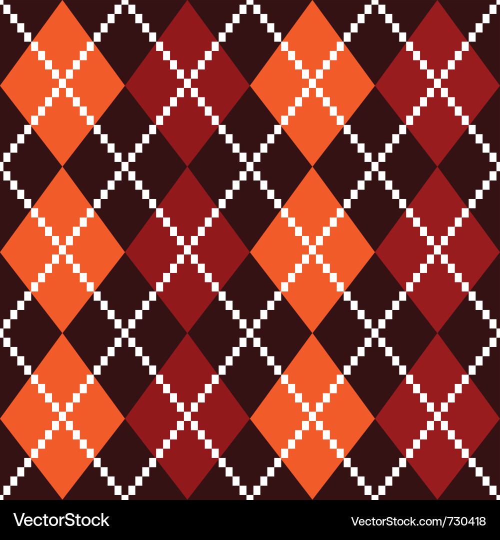 Retro Argyle Pattern vector image