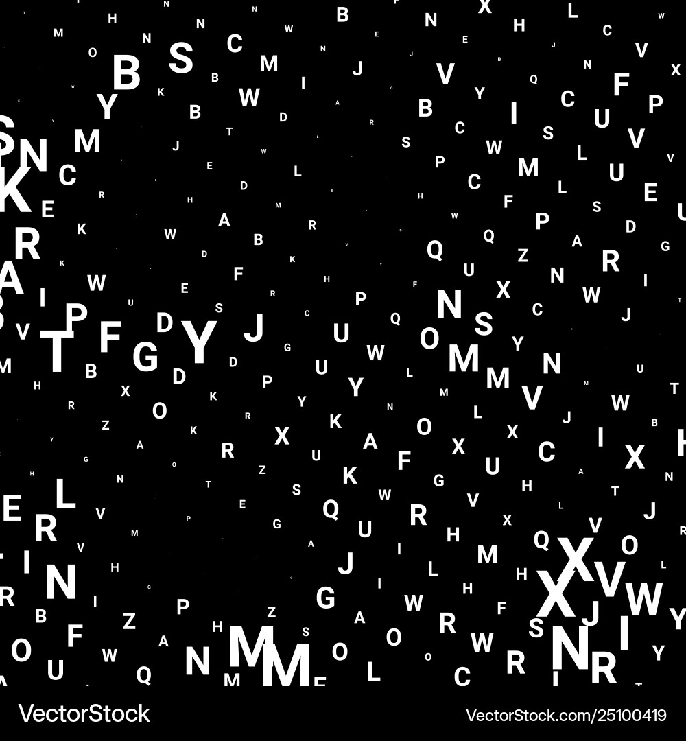 Abstract texture with letters Abstract texture with letters vector image