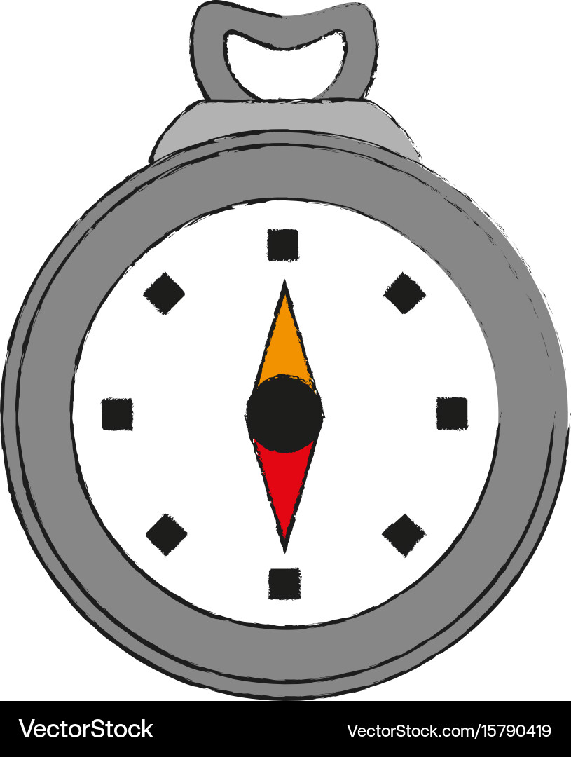 Analog chronometer icon image vector image
