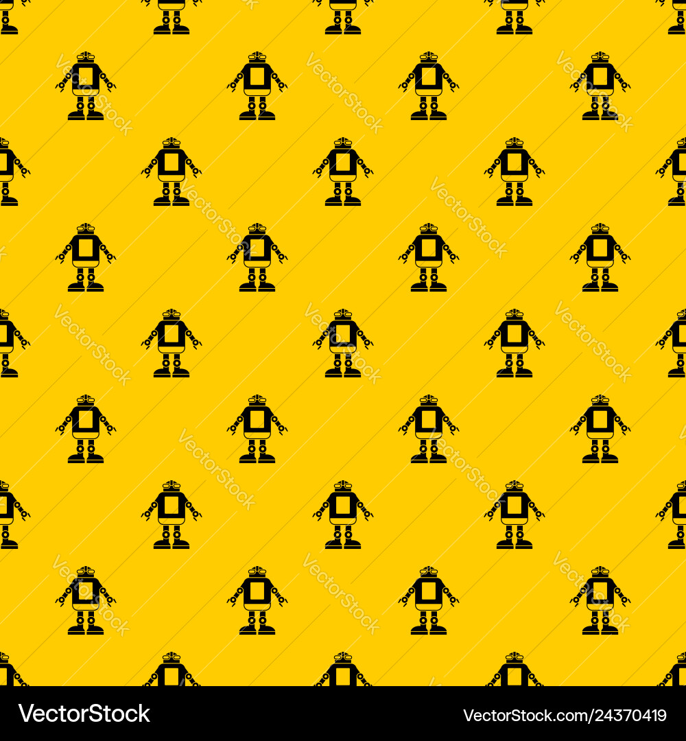 Automation machine robot pattern Automation machine robot pattern vector image