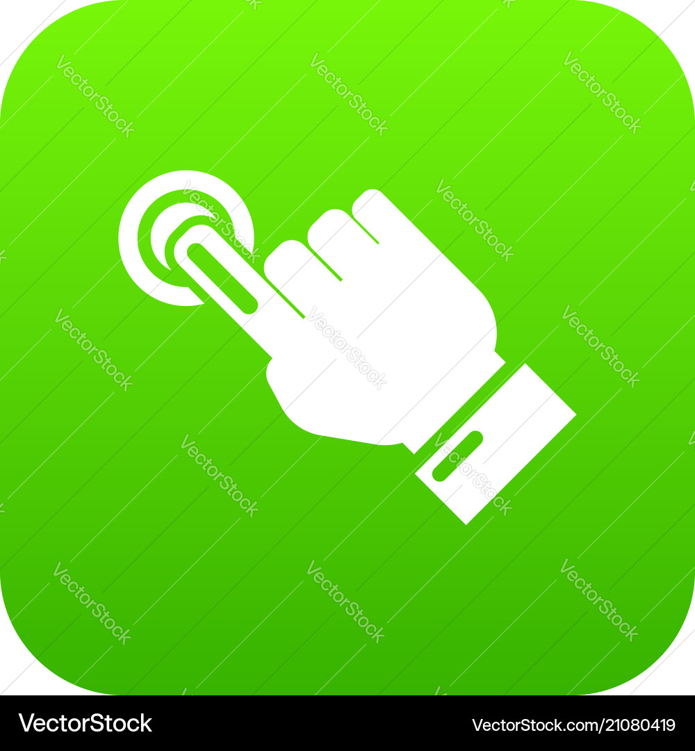 Cursor hand click icon simple black style Cursor hand click icon simple black style vector image
