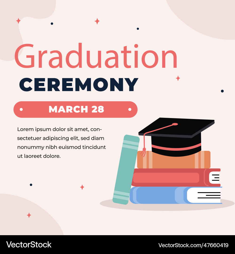 Posts set class graduation Posts set class graduation vector image