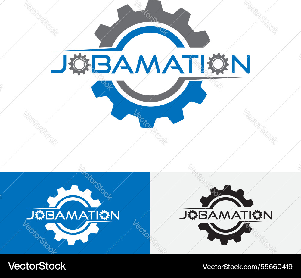 Robotics & Automation Logo vector image