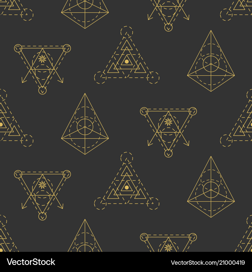 Sacred Geometry Aztec Pattern vector image