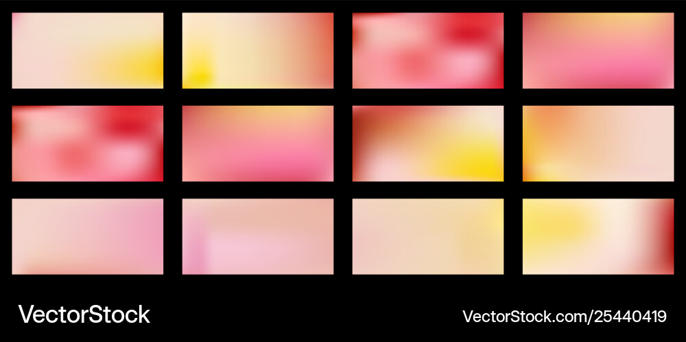 Set smooth abstract colorful mesh backgrounds Set smooth abstract colorful mesh backgrounds vector image