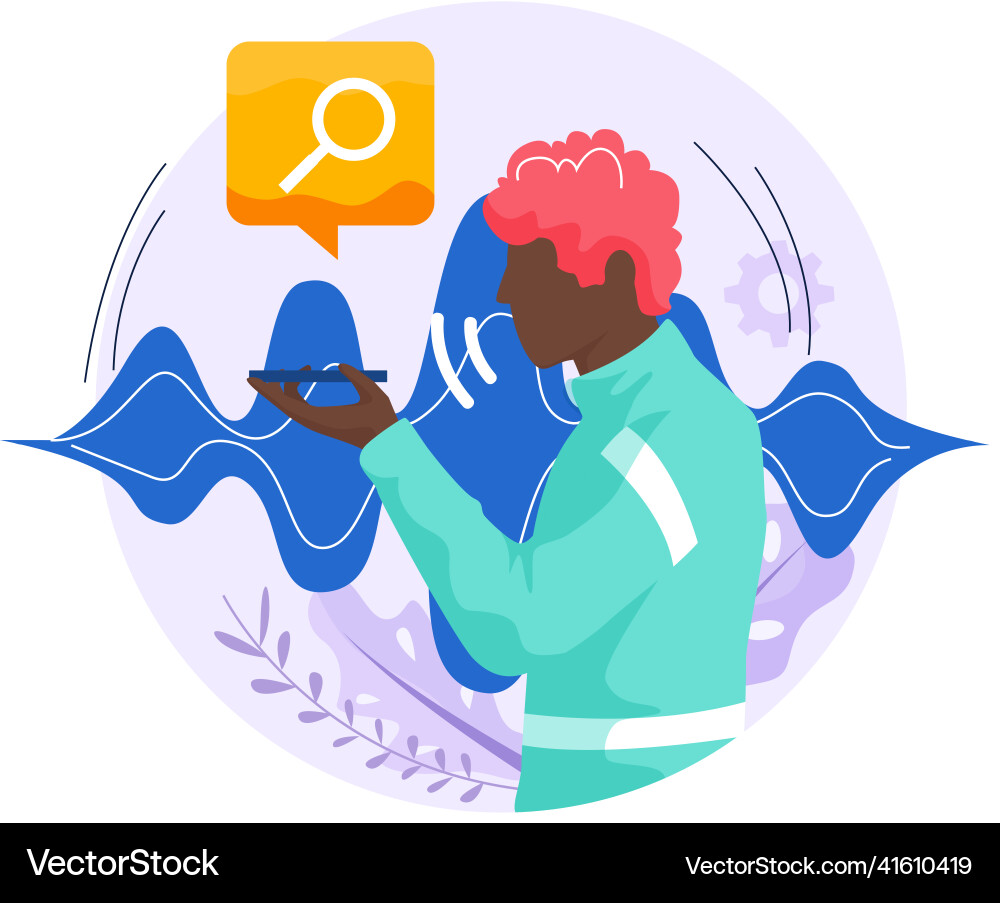 Speaker recognition vote controlled smart Speaker recognition vote controlled smart vector image