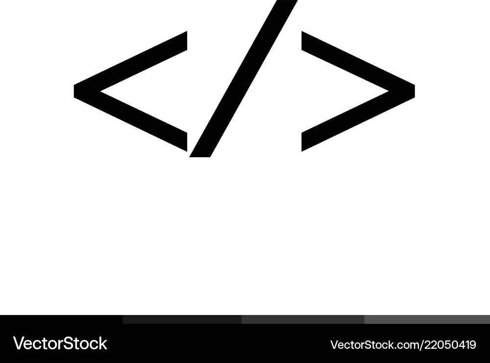 Sprache html-Icon für Code Design Sprache html-Icon für Code Design Vektorbild