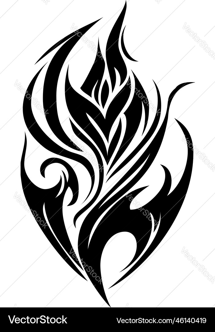 Tribal tattoo element vector image