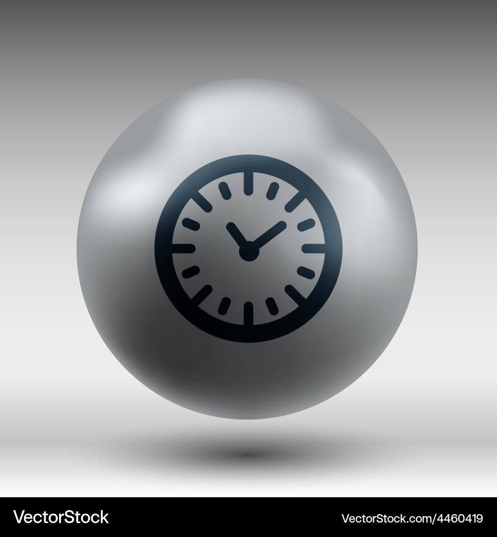 Watch clock icon time timer Vector Image