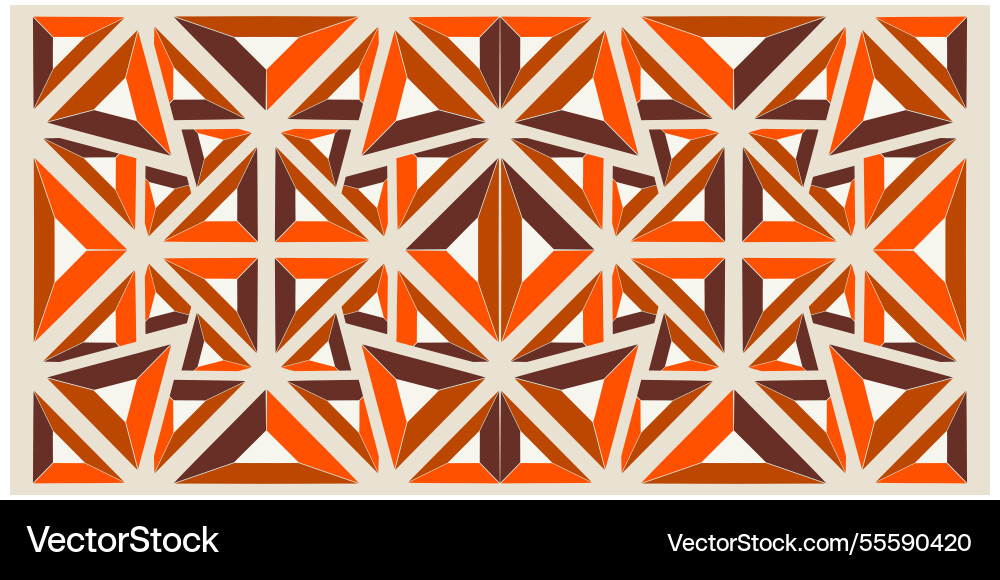 A triangular shape geometric print pattern Vector Image