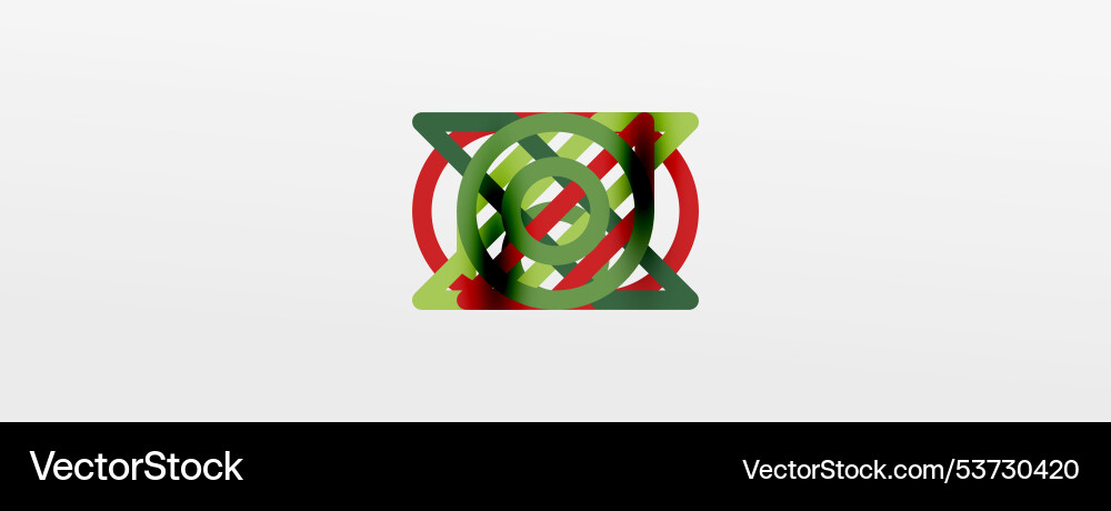 Abstract background - colorful circle lines Abstract background - colorful circle lines Vector Image