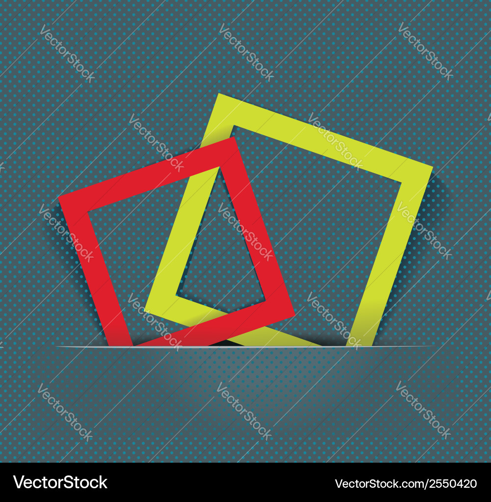 Abstract background with color frames Vector Image