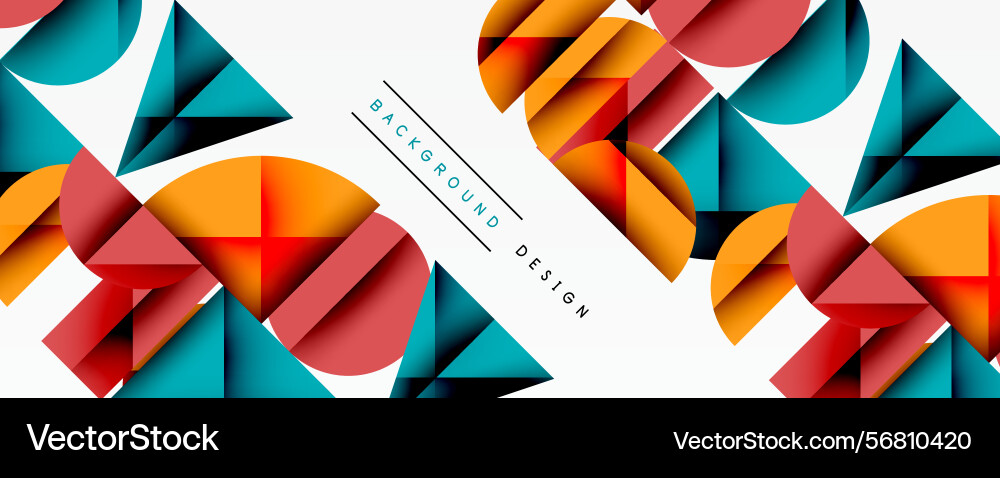 Abstract geometric shapes overlap creating Abstract geometric shapes overlap creating vector image