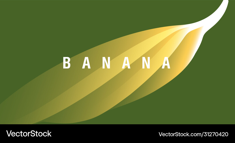 Banana Gradient Abstract Background vector image