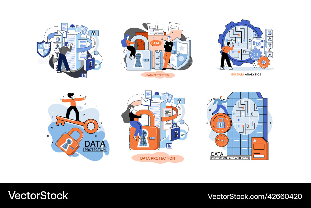 Big data analytics platform management Big data analytics platform management vector image