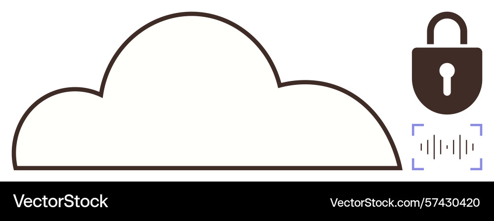 Cloud Computing-Sicherheit mit Datenverschlüsselung Cloud Computing-Sicherheit mit Datenverschlüsselung vektorbild