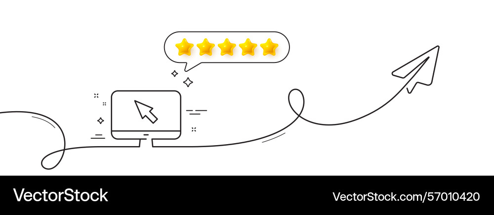 Computer or monitor icon mouse cursor sign Computer or monitor icon mouse cursor sign vector image