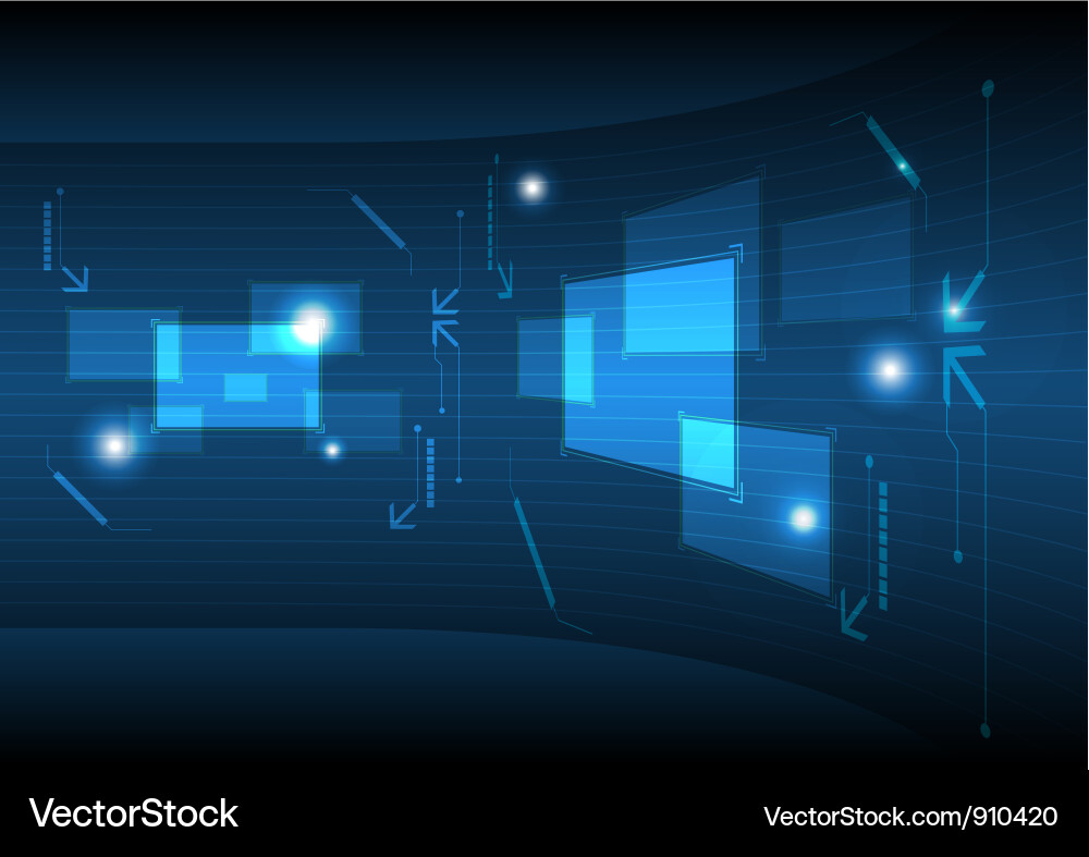 Digital Technology Interface vector image
