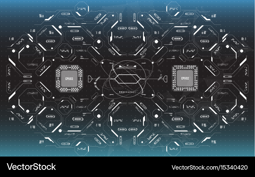 Futuristic User Interface Background Vector Image