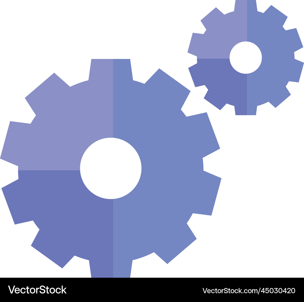 Gears cogs setting Vector Image