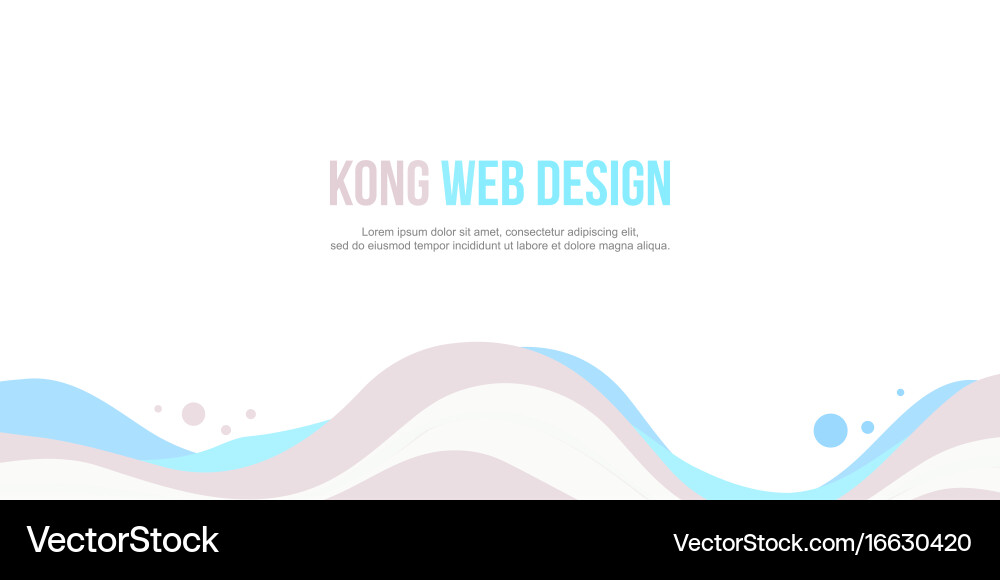 Header website abstract wave style collection Vector Image