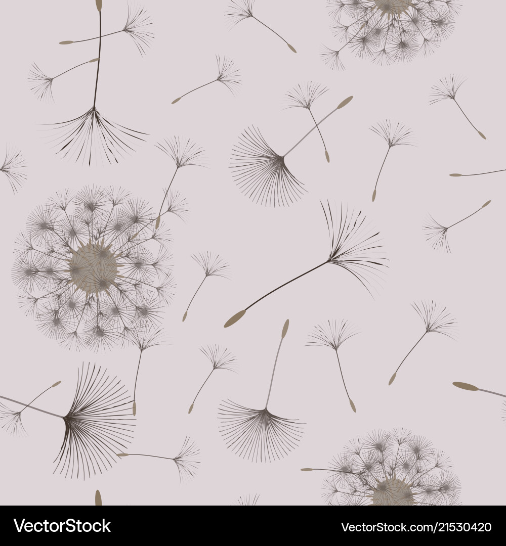 Seamless background from a dandelion Seamless background from a dandelion vector image