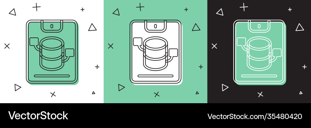 Set server data web hosting icon isolated Set server data web hosting icon isolated Vector Image
