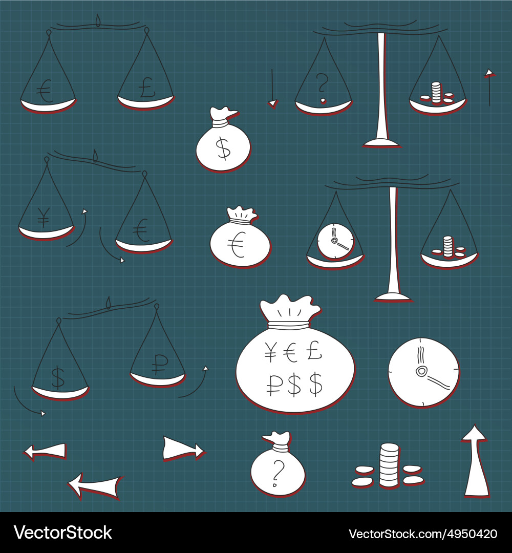 Simple design elements vector image