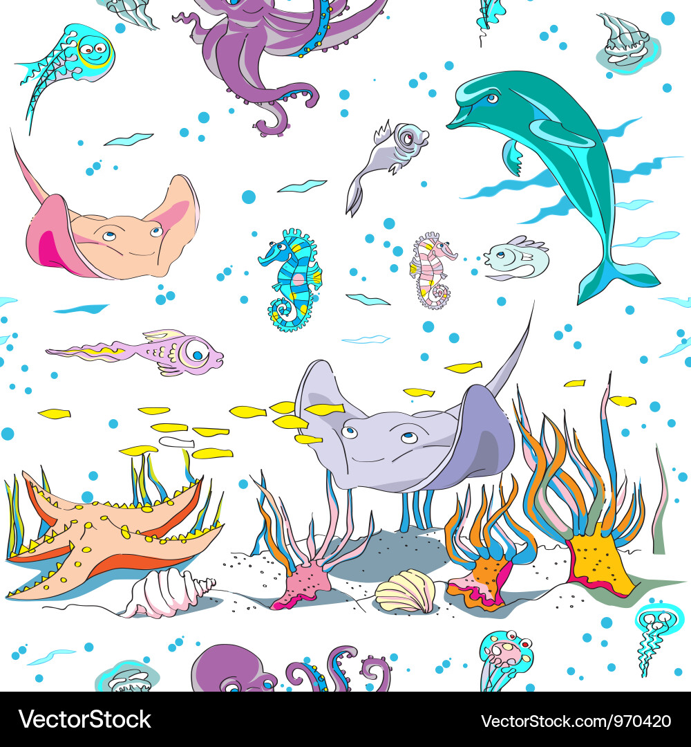 Underwater pattern Vector Image