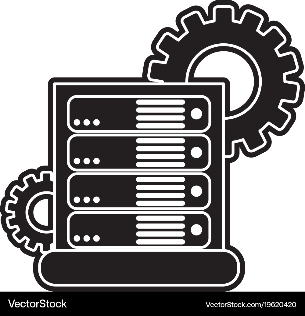 Web hosting design Vector Image