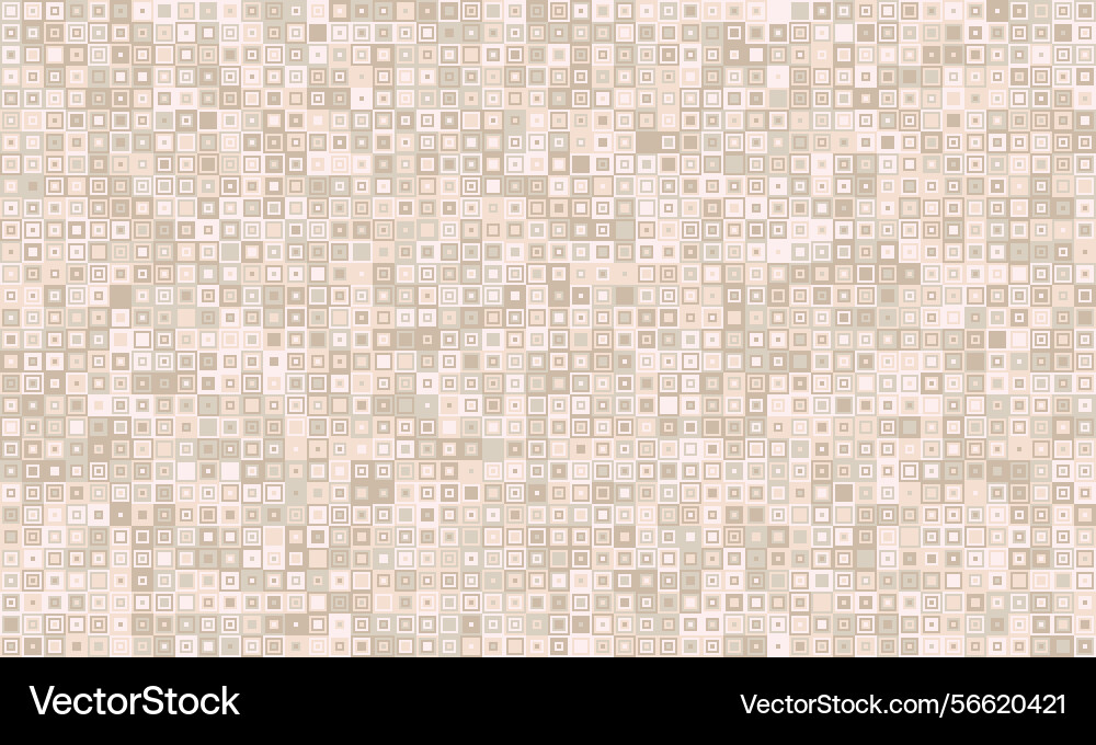 Abstract beige square mosaic pattern subtle Vector Image