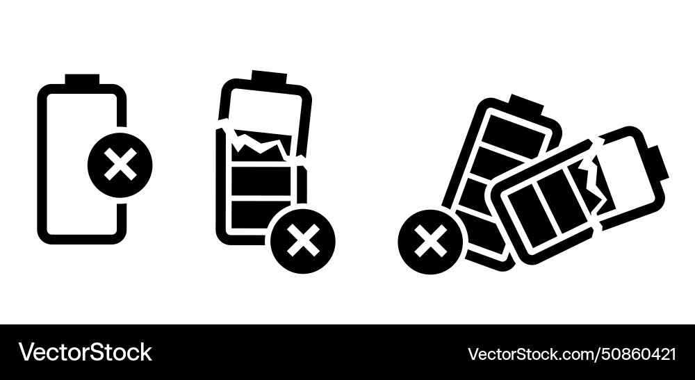 Battery acid leaking batteries leak Royalty Free Vector