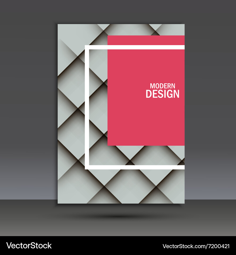 Brochure design layout template in a4 Vector Image
