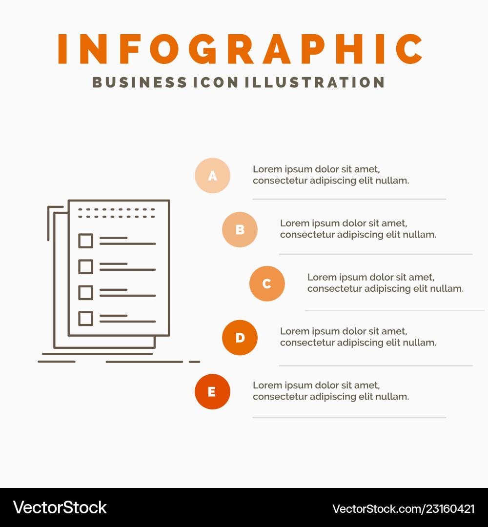 Check checklist list task to do infographics Check checklist list task to do infographics vector image